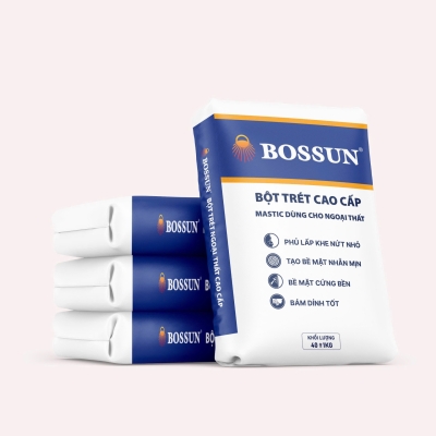 BỘT TRÉT TƯỜNG BOSSUN NGOẠI THẤT 40KG