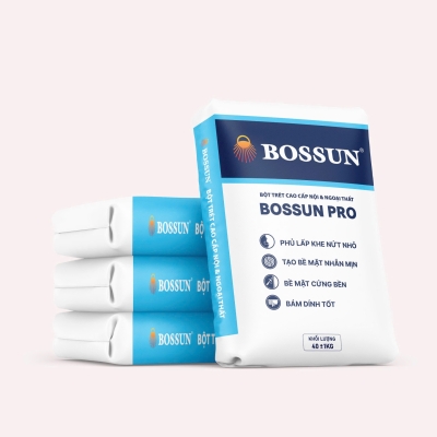 BỘT TRÉT TƯỜNG BOSSUN PRO NGOẠI THẤT (CAO CẤP) 40KG