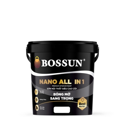SƠN NỘI THẤT BOSSUN NANO ALL IN 1 1L - 5L - 15L