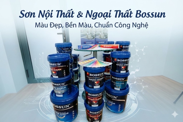Sơn Nội Thất & Ngoại Thất Bossun – Màu Đẹp, Bền Màu, Chuẩn Công Nghệ