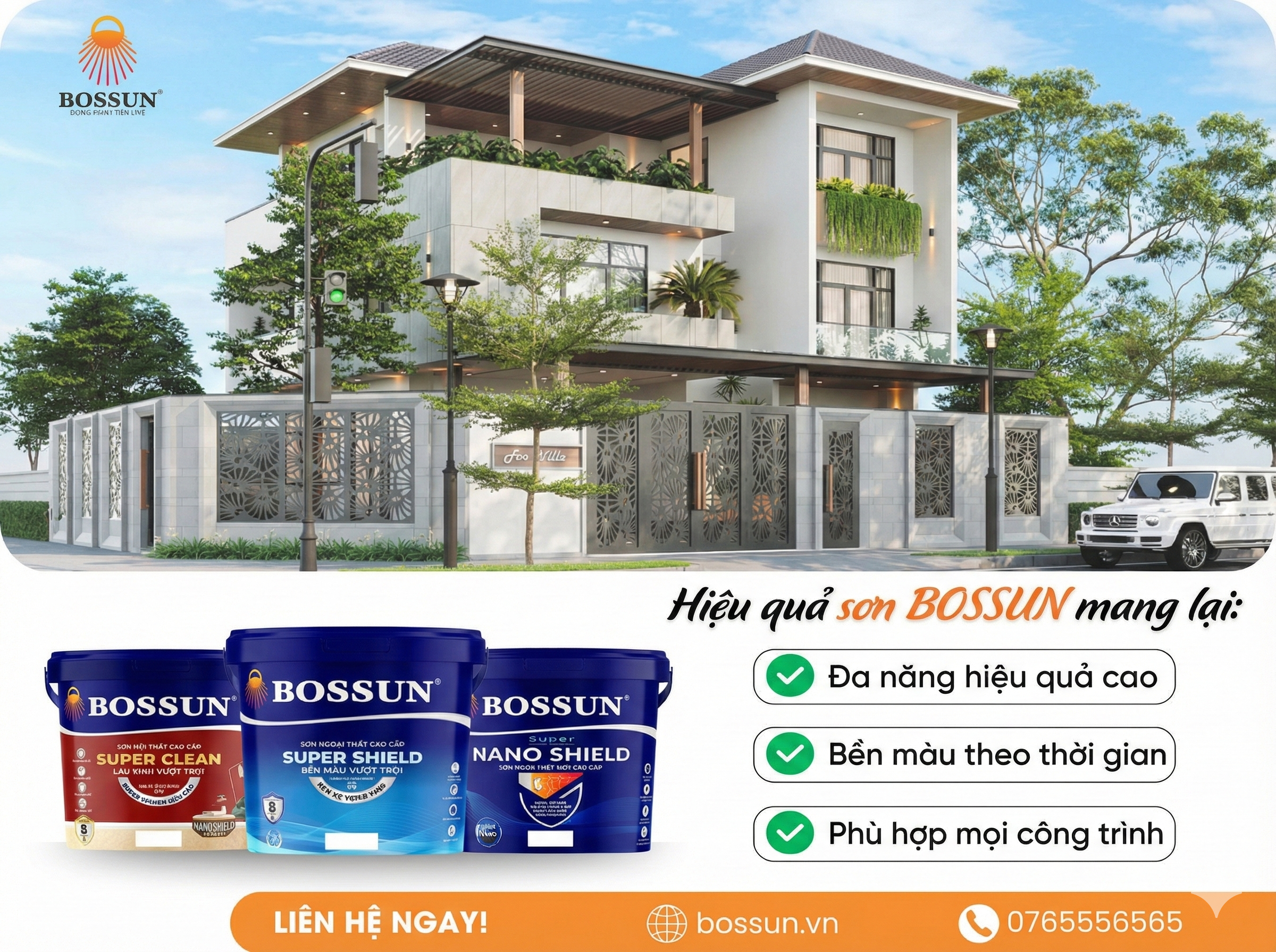 Công ty Cổ phần Sản xuất Thương mại Dịch vụ Sơn Bossun Việt Nam.